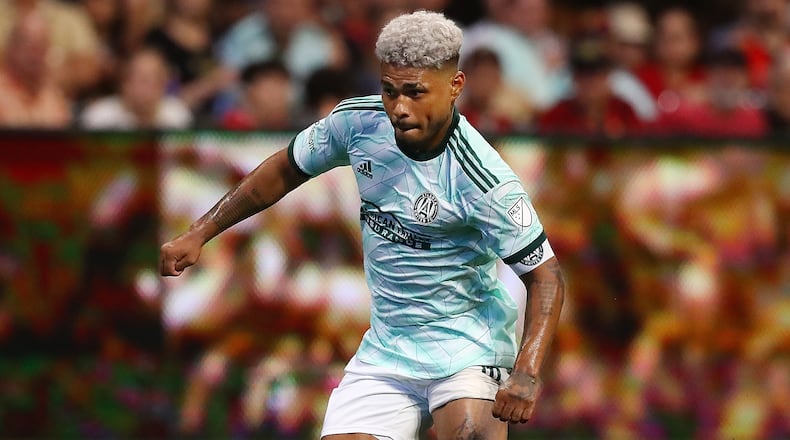 Josef Martinez was suspended by Atlanta United for one week for conduct detrimental to the team, according to a statement from the club Wednesday. (Curtis Compton / Curtis.Compton@ajc.com)