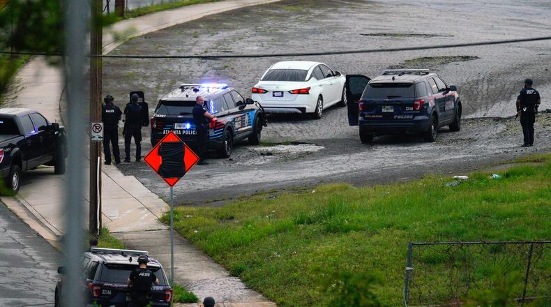 Police responded to the scene near the entrance of Atlanta Metropolitan State College.