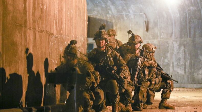 Soldiers from 1st Armored Brigade Combat Team of the 3rd Infantry Division training in South Korea.