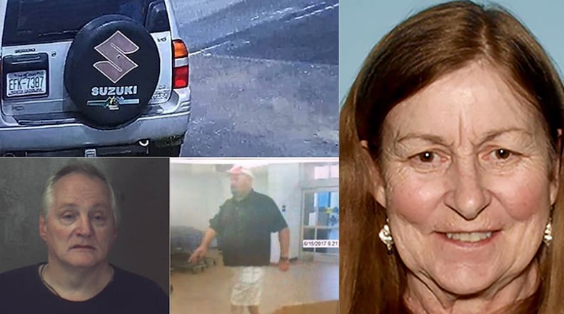 Federal and local authorities are looking for a couple and an unidentified man after a slaying in metro Atlanta and a kidnapping in another state, police said. The Suzuki was used in that kidnapping. (Credit: Chamblee Police Department)