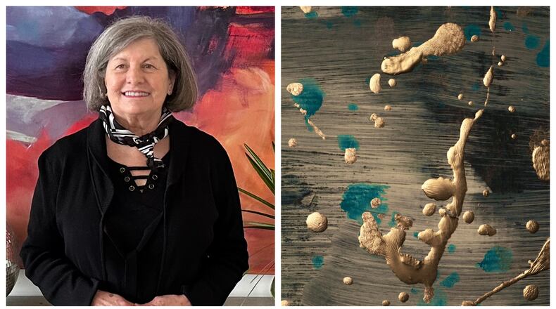 Jeanne Guay started painting in her 60s with encouragement from her artist son Joseph Guay. She has hew first solo show at Grant & Little gallery in Atlanta.