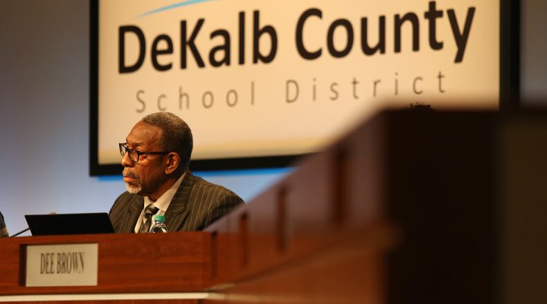 Superintendent Steve Green speaks at a DeKalb County Board of Education meeting in Stone Mountain on Feb. 13, 2019. AJC FILE PHOTO