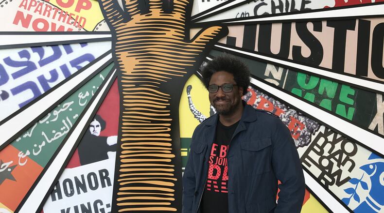 W Kamau Bell on April 20, 2017 at the National Center of Civil and Human Rights before a screening of the first episode of season 2 of "United Shades of America." CREDIT: Rodney Ho/rho@ajc.com