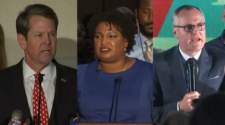 <p>Stacey Abrams won the Democratic nomination for governor, while Casey Cagle and Brian Kemp head into a runoff.</p>
