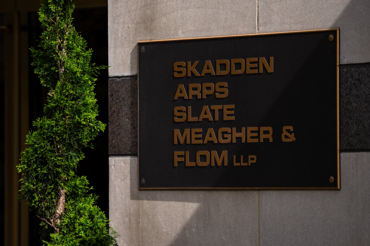 A federal judge in Macon has sanctioned law firms Kirkland & Ellis and Skadden, Arps, Slate, Meagher & Flom, ordering them to pay $2 million to the court for their attorneys' misconduct in a civil fraud case. (Kent Nishimura/Bloomberg via Getty Images 2025)