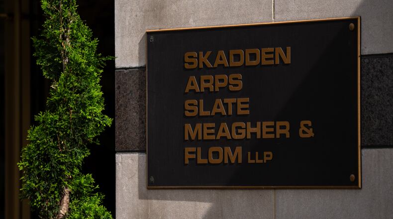 A federal judge in Macon has sanctioned law firms Kirkland & Ellis and Skadden, Arps, Slate, Meagher & Flom, ordering them to pay $2 million to the court for their attorneys' misconduct in a civil fraud case. (Kent Nishimura/Bloomberg via Getty Images 2025)
