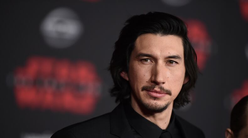 FILE - Adam Driver arrives at the Los Angeles premiere of "Star Wars: The Last Jedi" on Dec. 9, 2017. (Photo by Jordan Strauss/Invision/AP, File)
