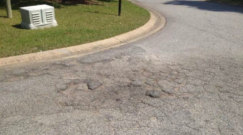 Street repaving in Peachtree City is following a rating system for roads that assigns their priority. Courtesy Peachtree City