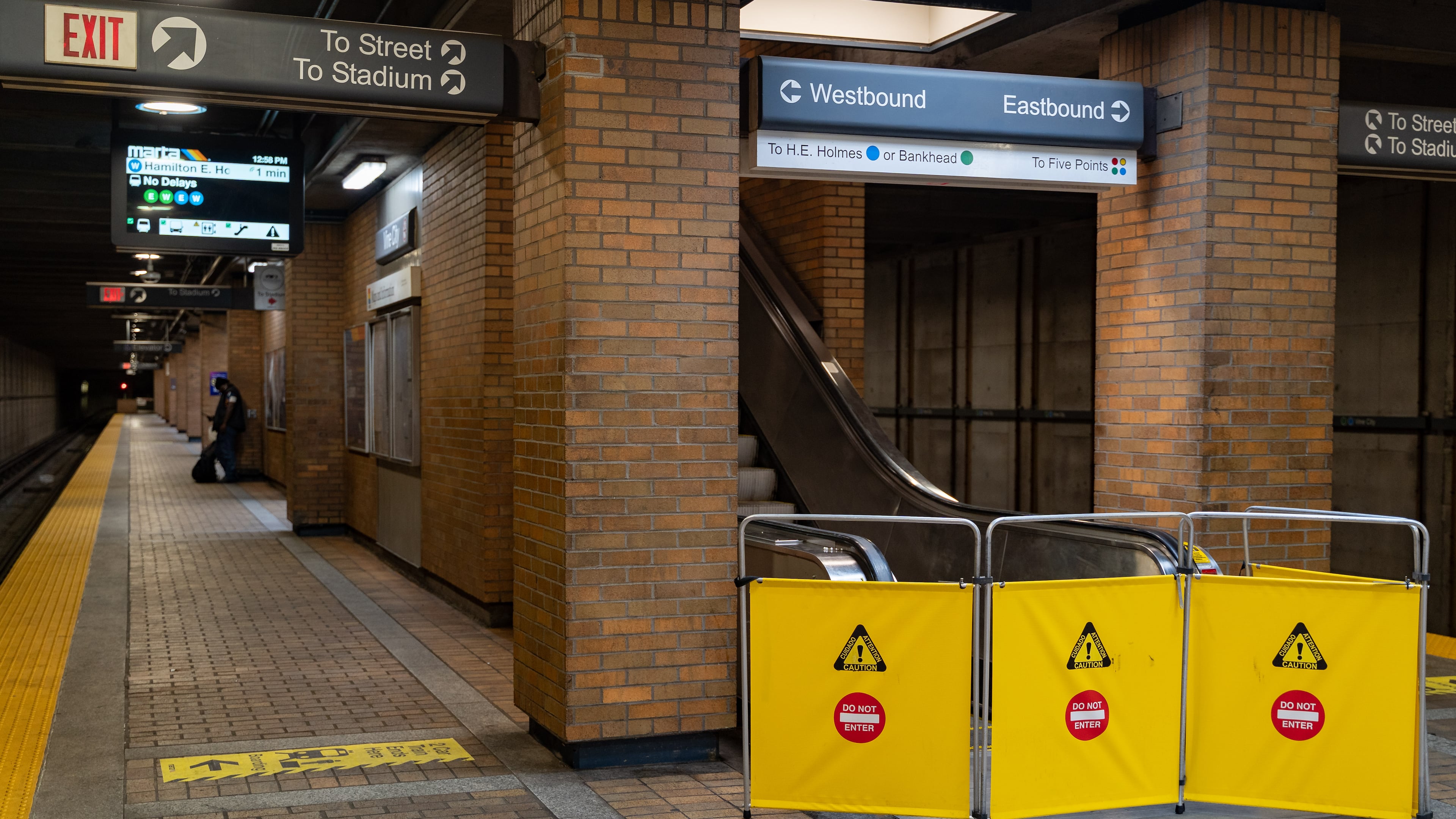 Several people were injured inside the Vine City station early on Tuesday, July 15, 2025, following a Beyoncé concert. MARTA officials say an escalator at the station had “nothing wrong” with it mechanically and malfunctioned only because it was overloaded with too many people. (Ben Hendren for the AJC)