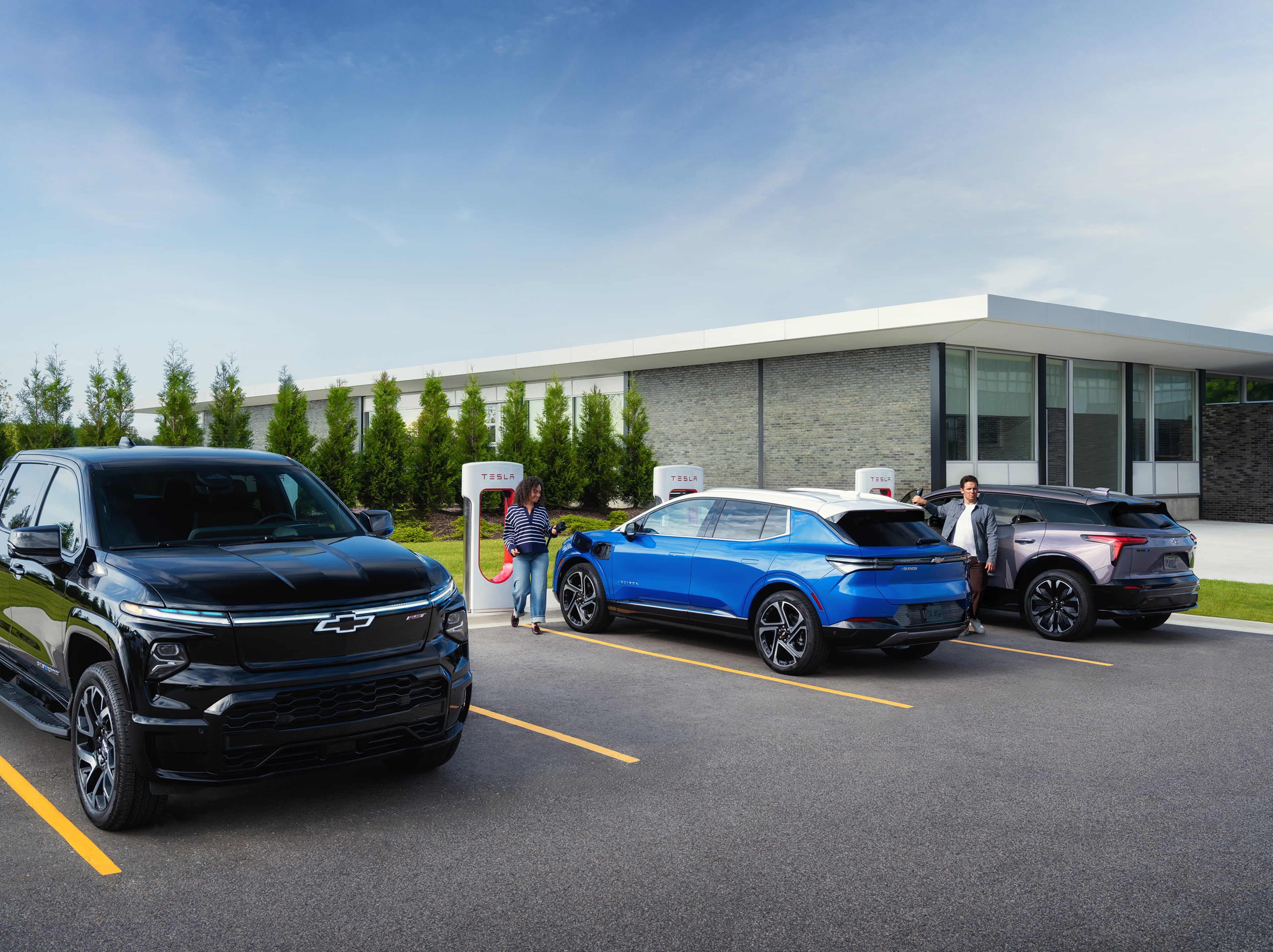 General Motors electric vehicle customers can now purchase a Tesla Inc. Supercharger adapter to give them access to the company's charging network. (General Motors/TNS 2024)