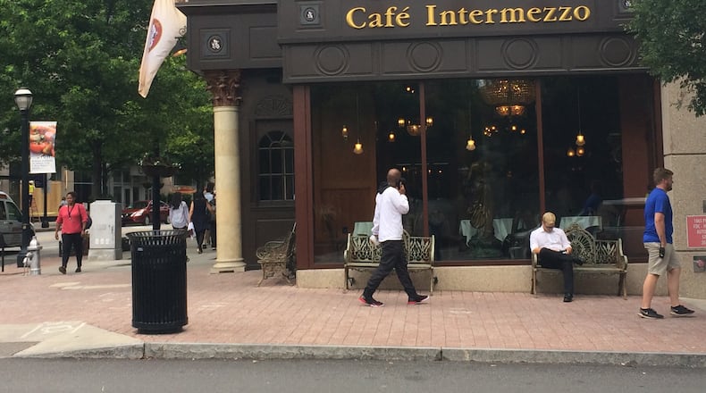 Cafe Intermezzo located in Midtown Atlanta, at 1065 Peachtree St.