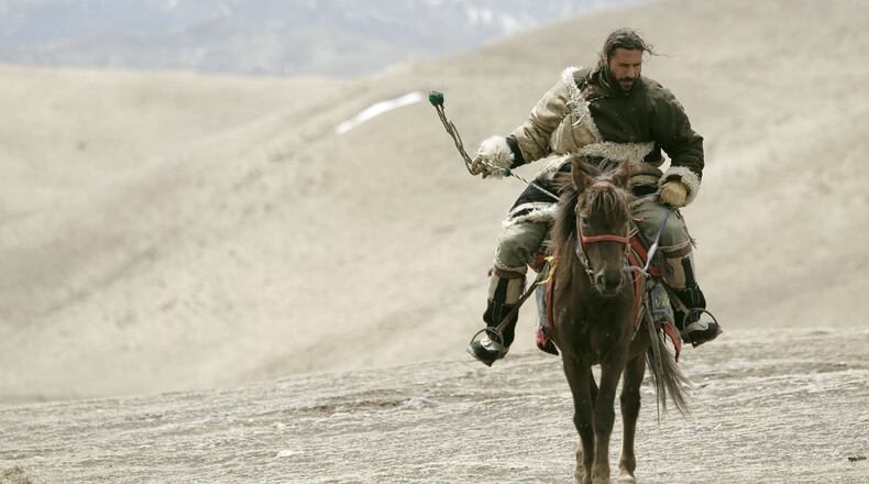 Hazen Audel and his horse were both exhausted at elevation 15,000 feet after walking all day together in the Himalayas of Nepal while filming an episode of "Primal Survivor" for the National Geographic Channel. (Honors Peters)