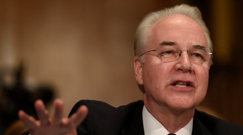 Debate began Thursday in the U.S. Senate on whether to confirm U.S. Rep. Tom Price as secretary of health and human services. Confirmation is all but certain for the Roswell Republican because of a change in Senate rules in 2013 that made a simple majority of 51 votes the threshold for confirming a Cabinet officer. The GOP holds 52 seats in the Senate. (Riccardo Savi/Sipa USA/TNS)