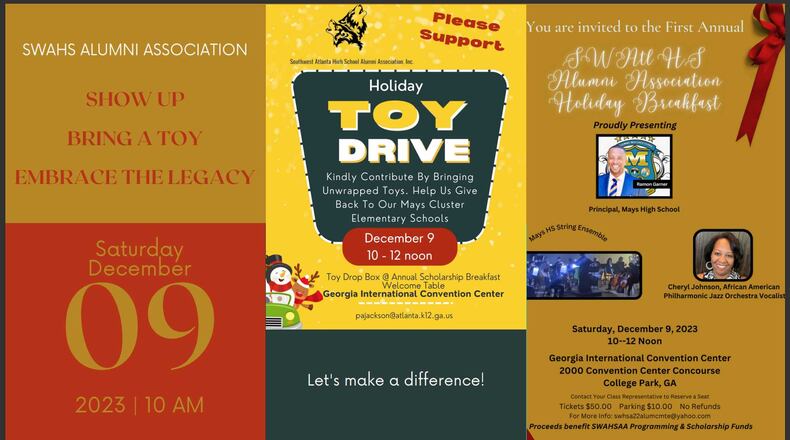 Southwest Atlanta High School alumni are holding a breakfast fundraiser on Saturday to support students in the Benjamin E. Mays High School cluster.