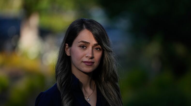 Dr. Zahra Shokri Varniab poses for a photo Friday, May 1, 2026, in Palo Alto, Calif. (AP Photo/Jeff Chiu)