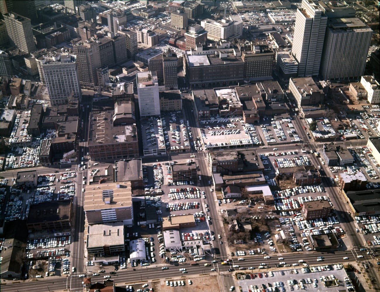 Atlanta from the air, 1965
