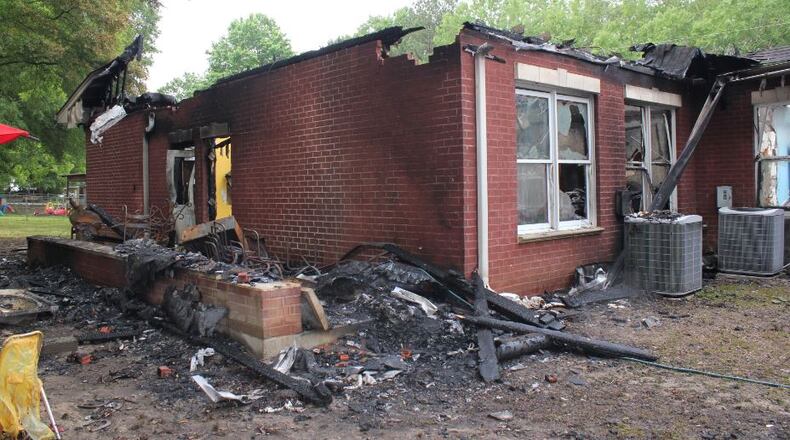 It is believed the fire started Sunday afternoon in a patio area outside the facility.