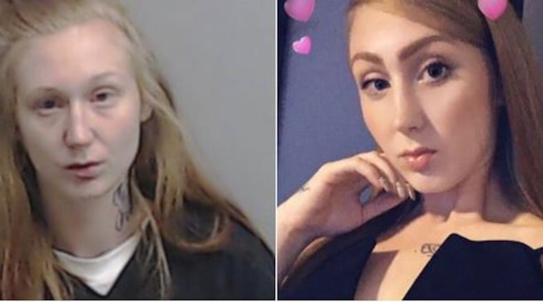 Sarah Bennett is accused of robbing men at gunpoint in Buckhead.