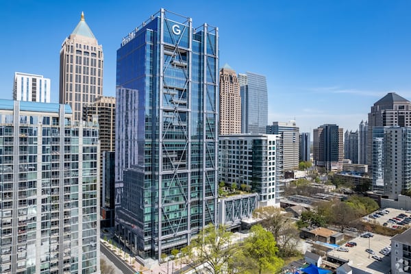 The tower at 1105 W Peachtree St. in Midtown Atlanta is one of the city's newest office buildings.
