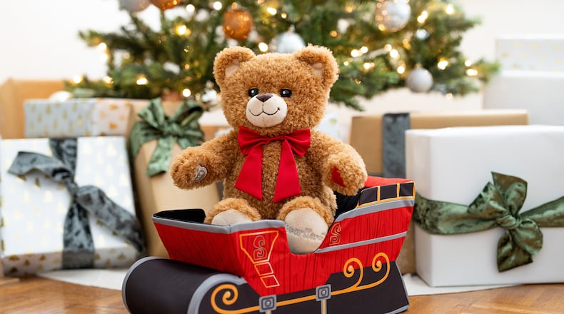 Kids can customize teddy bears and other plush toys online and pick up in-store at Build-A-Bear Workshop.
(Courtesy of Build-A-Bear Workshop)