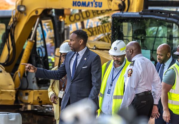 Mayor Andre Dickens came under fire last May, when a series of severe water main breaks left thousands of residents without drinkable water. (AJC 2024)