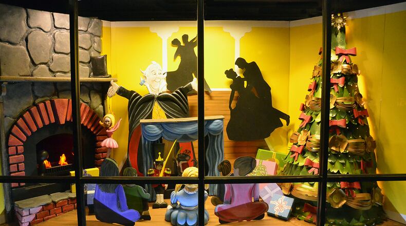Visiting the Christmas display has already turned into a holiday tradition for many customers. This year’s window features four scenes, beginning with a godfather telling stories to children.CONTRIBUTED