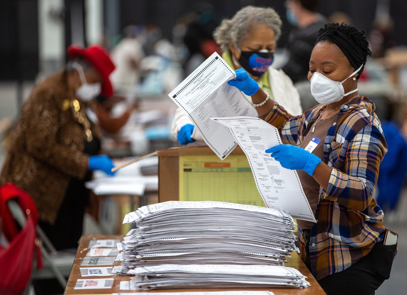 vote recount photos
