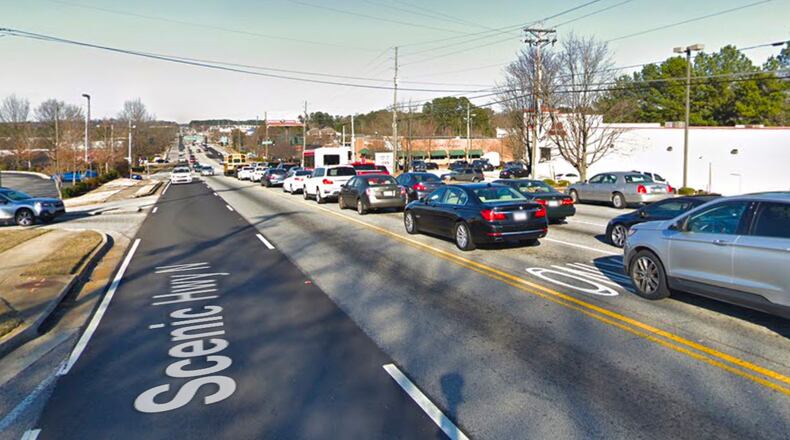 GDOT is seeking input on Scenic Highway widening through Snellville. (Google Maps)