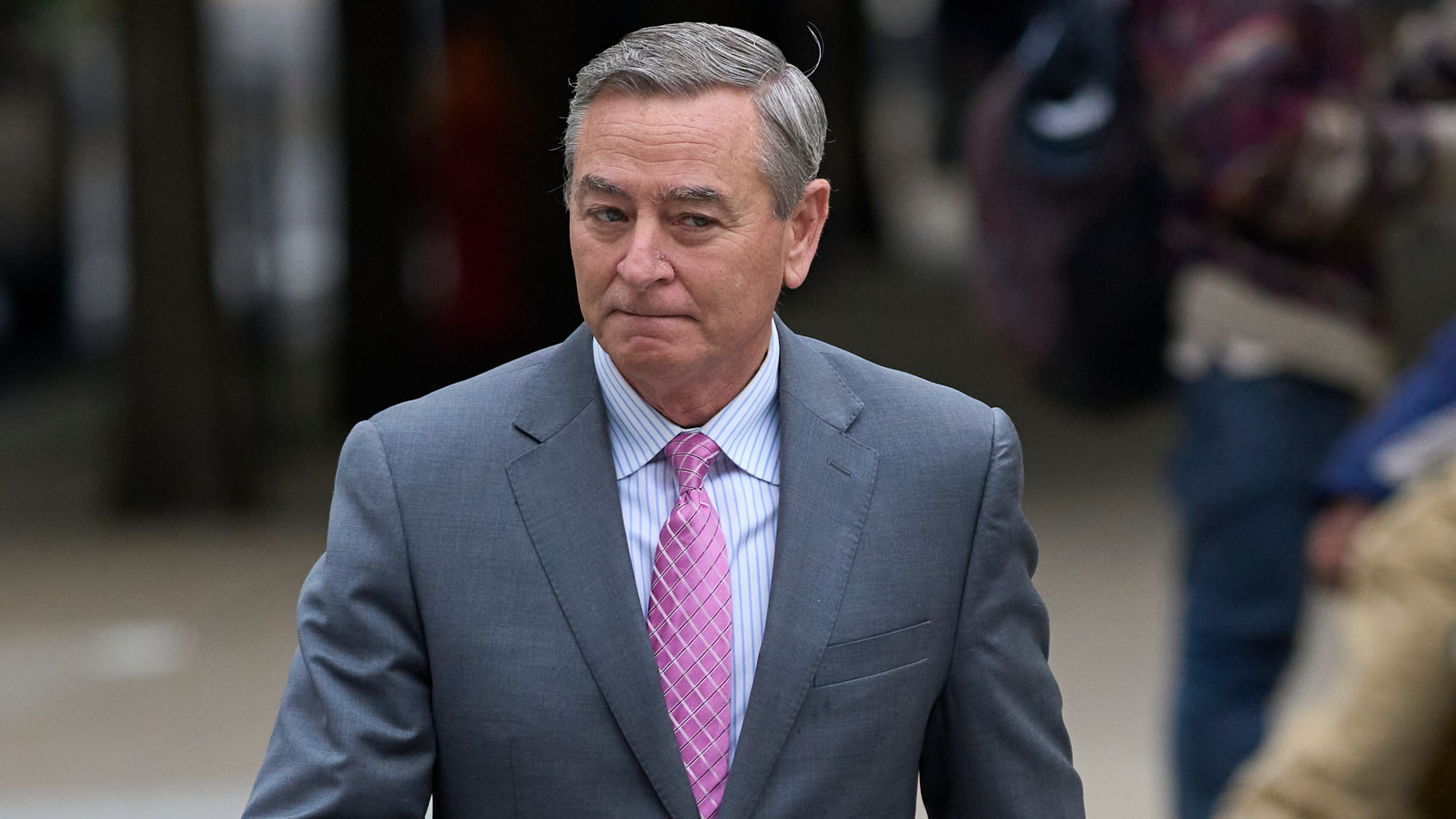 FILE - Former Tennessee House Speaker Glen Casada arrives at the federal courthouse in Nashville, Tenn., on May 9, 2025. (AP Photo/George Walker IV, File)