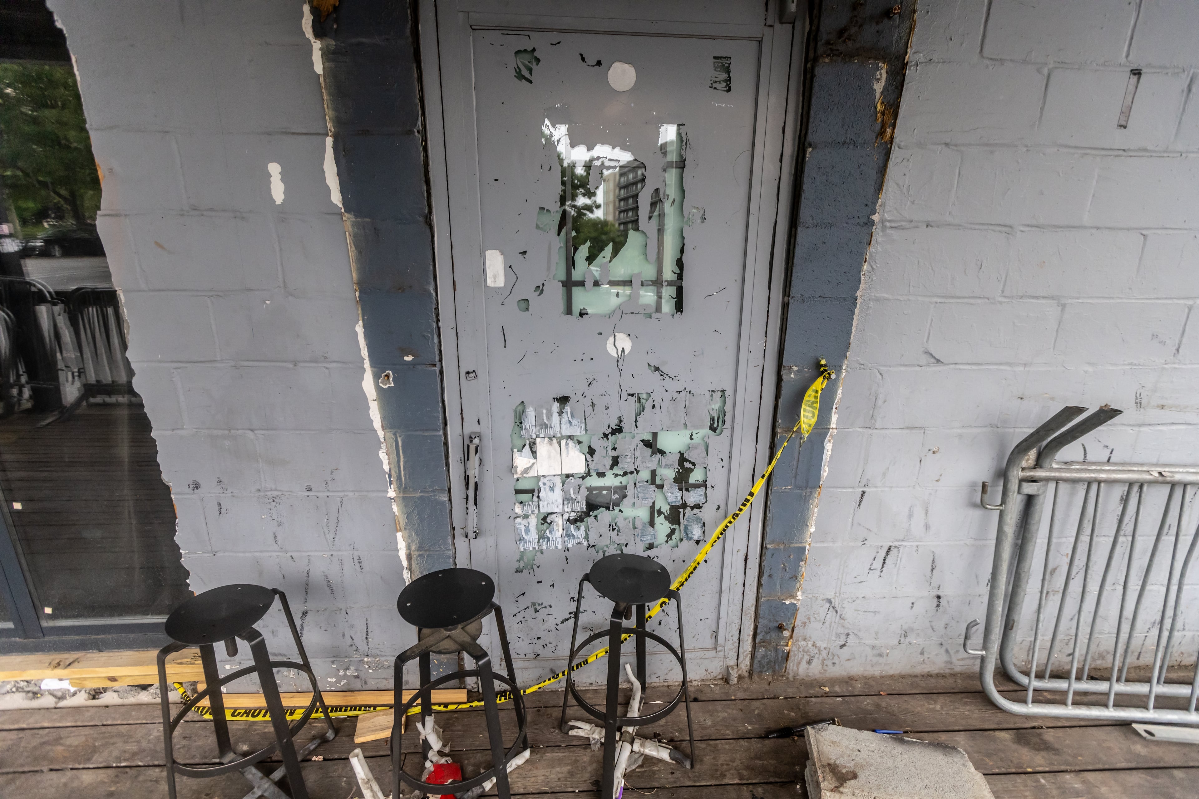 The Elleven45 Lounge on Peachtree Road in Buckhead was closed after gunfire erupted inside on Mother's Day in 2024, killing two people and wounding four others. (John Spink for the AJC 2024)