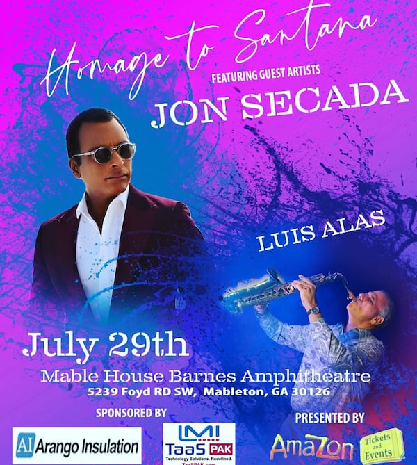 The Mable House Barnes Amphitheatre hosts a Latin Explosion Homage to Santana.