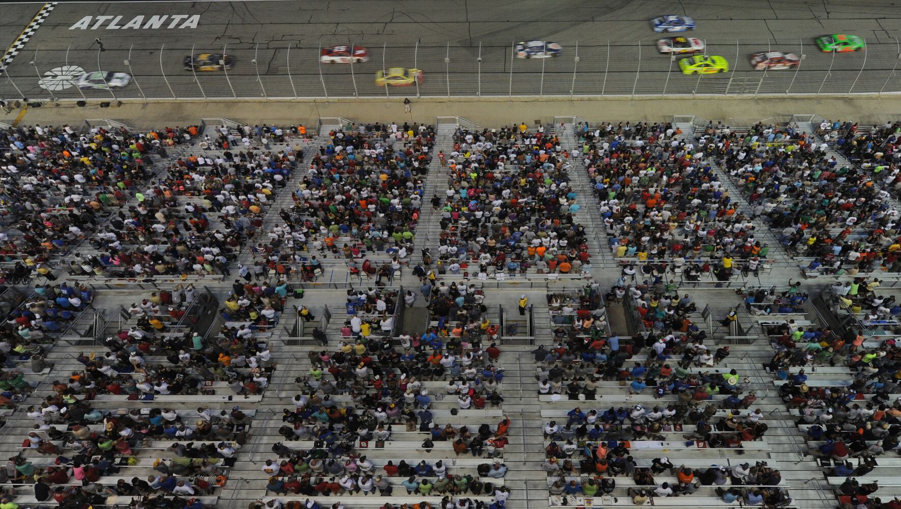 NASCAR under the lights at Atlanta Motor Speedway