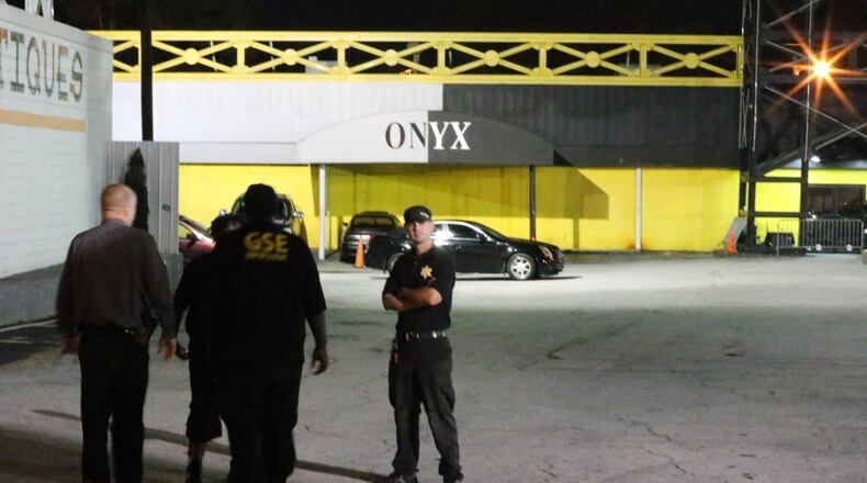 A security guard was shot and wounded early Wednesday outside a northeast Atlanta nightclub, police said.