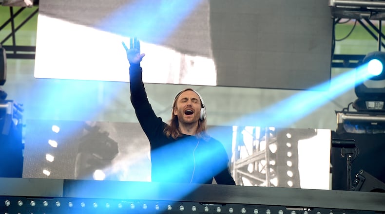 David Guetta is one of the top-name headliners at TomorrowWorld 2015. (Photo by Kevin Winter/Getty Images For 102.7 KIIS FM's Wango Tango)