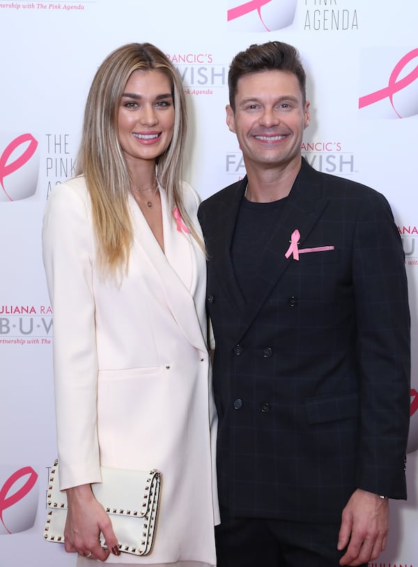 NEW YORK, NY - OCTOBER 11: Shayna Taylor and Ryan Seacrest attend The Pink Agenda's Annual Gala at Tribeca Rooftop on October 11, 2018 in New York City.  (Photo by Anna Webber/Getty Images for The Pink Agenda)