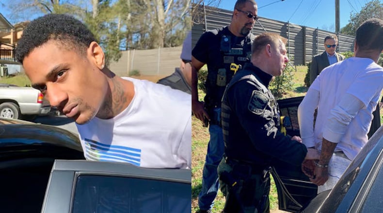 Antariouse Caldwell, 25, was arrested Wednesday at a Clayton County motel.