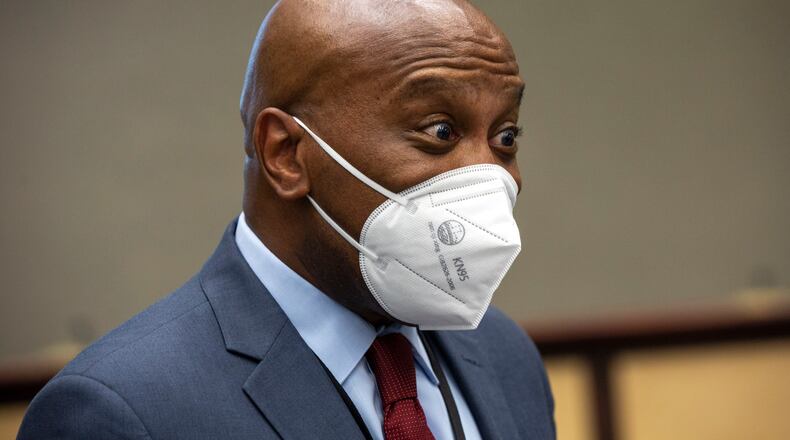 Calvin Watts was confirmed as the new superintendent for Gwinnett County Public Schools by the board of education at July 30, 2021 at the J. Alvin Wilbanks Instructional Support Center in Suwanee, Georgia. (Rebecca Wright for the Atlanta Journal-Constitution)