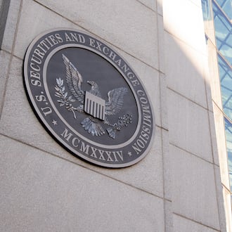 The headquarters of the US Securities and Exchange Commission (SEC) is seen in Washington, D.C, Jan. 28, 2021. (Saul Loeb/TNS/Getty Images)