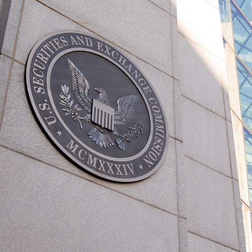The headquarters of the US Securities and Exchange Commission (SEC) is seen in Washington, D.C, Jan. 28, 2021. (Saul Loeb/TNS/Getty Images)