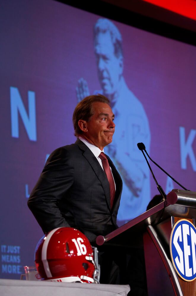 Photos: Nick Saban takes center stage at SEC Media Days