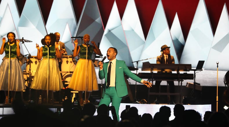 John Legend brought a big band and some holiday sass to the Fox Theatre on Nov. 20, 2018 for his first-ever Christmas tour. Photo: Robb Cohen Photography & Video /RobbsPhotos.com