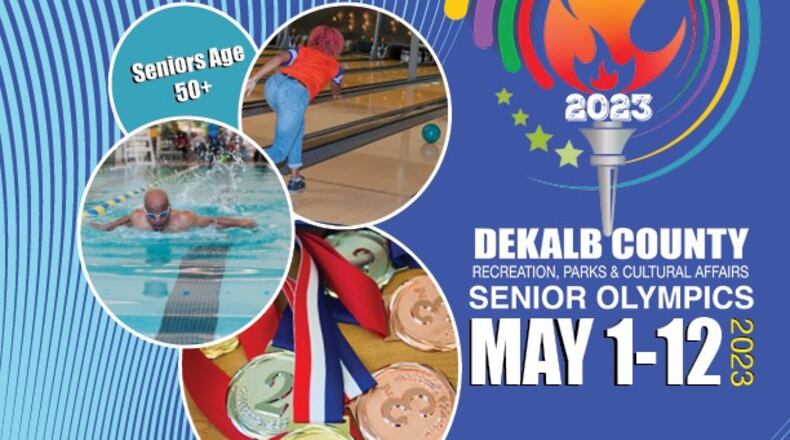 By April 21, applications must be submitted by senior citizens, ages 50 and older, who want to participate in the DeKalb Senior Olympic Games May 1-12. (Courtesy of DeKalb County)