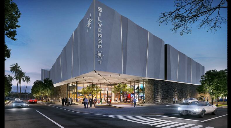 This is a rendering of the Silverspot Cinema movie theater the company wants to build in The Battery Atlanta.