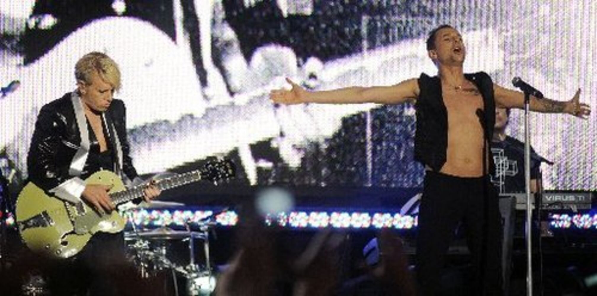 Depeche Mode performs for Hollywood street crowd