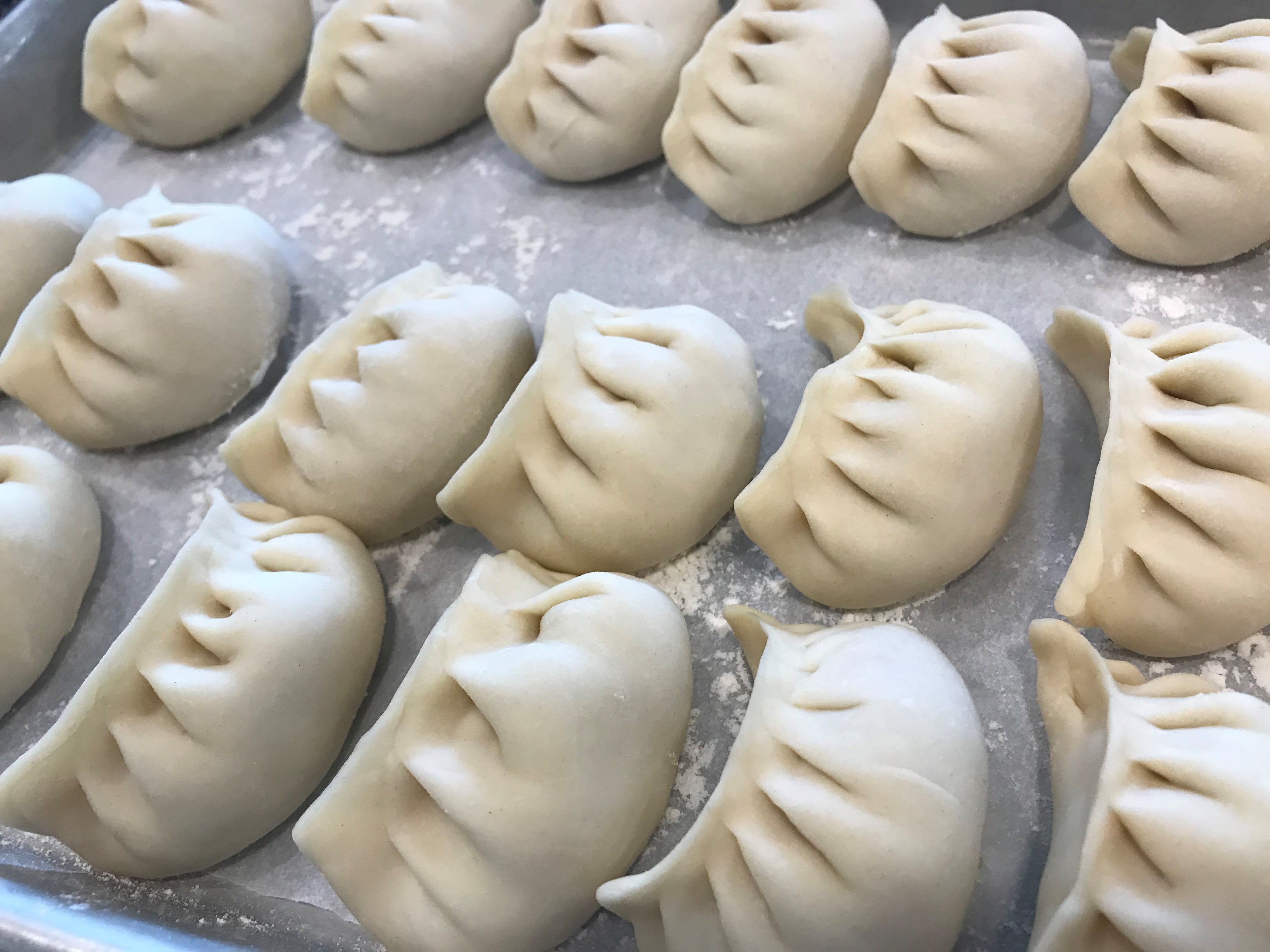 Chef Ron Hsu sometimes fuses Southern and Chinese influences, such as a chicken and dumplings-inspired dish featuring Chinese dumplings, which appeared on the Lazy Betty menu. (Courtesy of Ron Hsu)