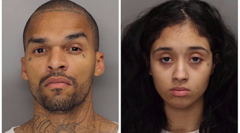 Mugshots of Jermaine Dawayne Henderson, left, and Desire Nichole Collins