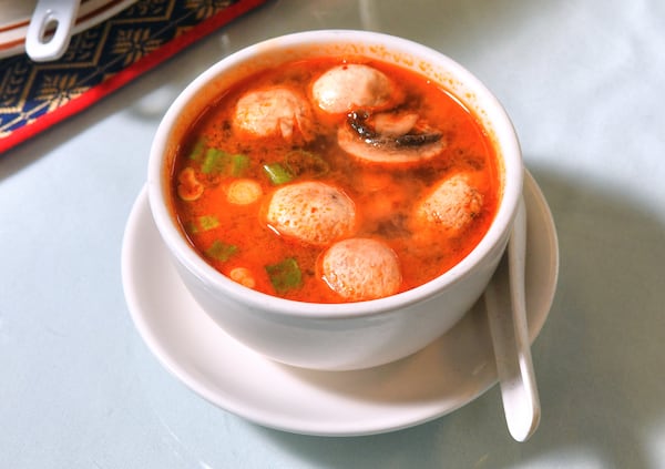 Tom Yum Soup from Little Bangkok, 2225 Cheshire Bridge Road. (CONTRIBUTED BY CHRIS HUNT PHOTOGRAPHY)
