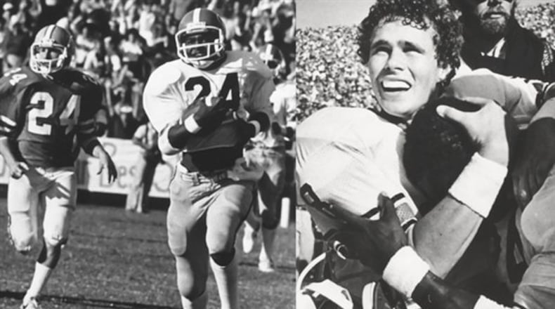 Other top QBs might not have the big passing numbers while playing in more run-first offenses, but made their mark by winning. Buck Belue passed for 1,314 yards and 11 touchdowns in 1980 - 92 of those yards on a famous catch and run by Lindsay Scott against Florida.