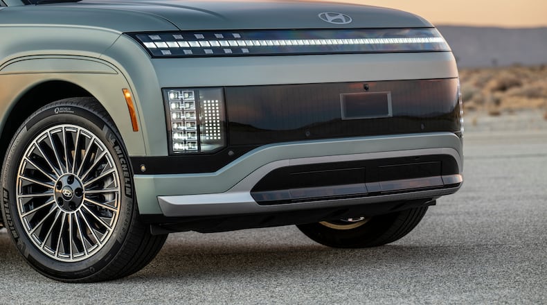 Hyundai unveiled its 2026 IONIQ 9, a three-row electric SUV that will be manufactured at the automaker's Metaplant near Savannah. It's the second vehicle model announced for production at the Georgia factory, the state's largest economic development project that began operations in October 2024. Photo courtesy Hyundai Motor Group