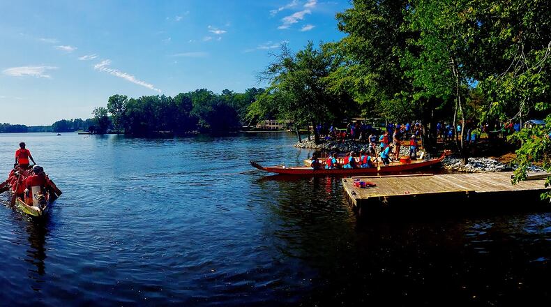 While dragon boats race on Lake Peachtree, the Dragon Boat Festival will take place from 6 a.m. to 4 p.m. Sept. 24 at Drake Field, 155 Willowbend Road, Peachtree City. (Courtesy of Rotary Club of Peachtree City)